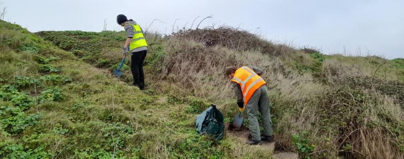 Volunteering outdoors can be a great experience...